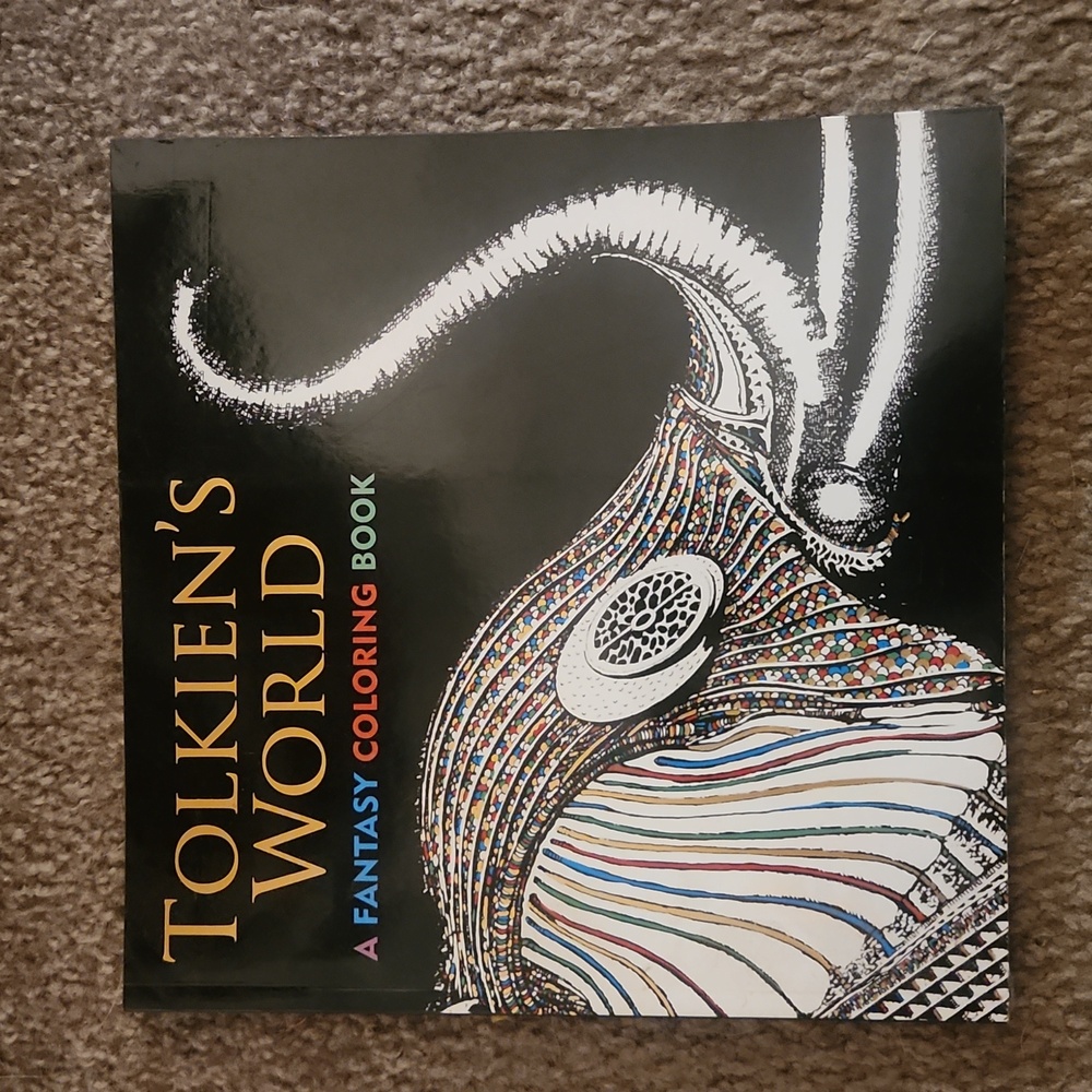 Tolkein's World Fantasy Adult Coloring Book